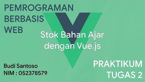 PRAKTIKUM TUGAS 2 - PEMROGRAMAN BERBASIS WEB