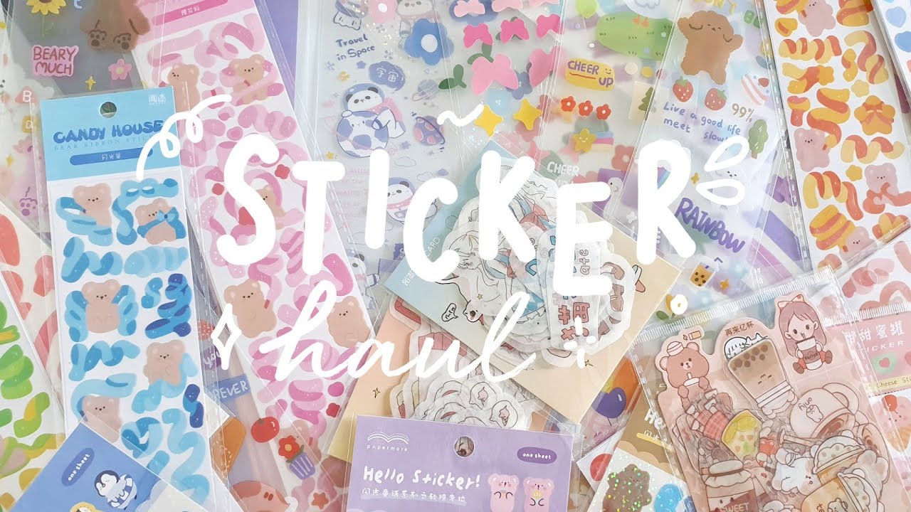 ﾟ Huge Shopee Sticker Haul - Indonesia (click CC for Eng Sub) - YouTube