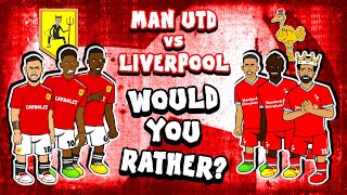 🔴Man Utd vs Liverpool🔴 (#2 Would You Rather Feat Bruno Salah Rashford Mane 2-4 Highlights 2021)