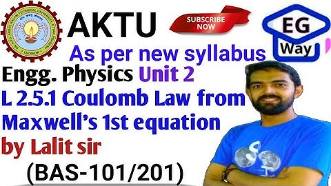 Unit 2nd | L2.5.1 Coulomb