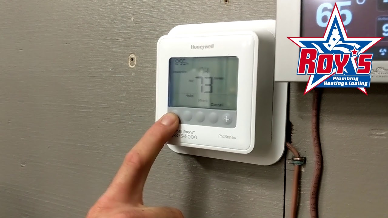 How To Turn On My Honeywell Thermostat How to Use Your Honeywell T4 Pro Thermostat - YouTube