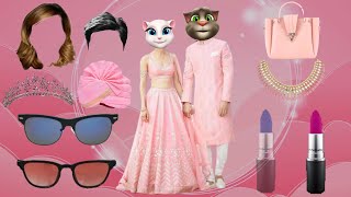 Talking Tom Bridal Look Colourful Lipstick Cat Comedyvideofunny Cat Talking Tom Makeup