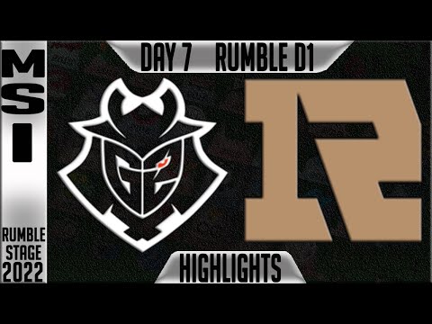 G2 vs RNG Highlights | MSI 2022 Day 7 Rumble Stage D1 | G2 Esports vs Royal Never Give Up
