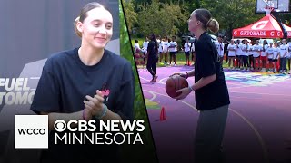 Paige Bueckers unveils refurbished hometown basketball court in Twin Cities