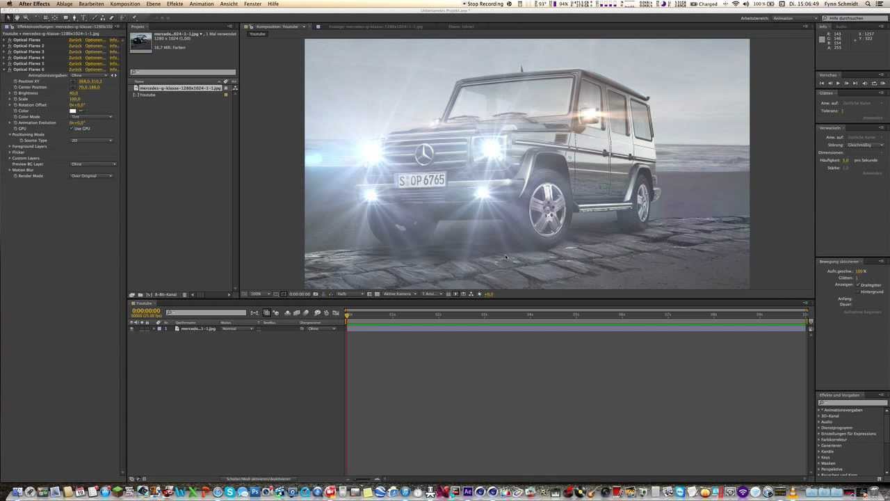 Optical Flares Auto Lichter Youtube