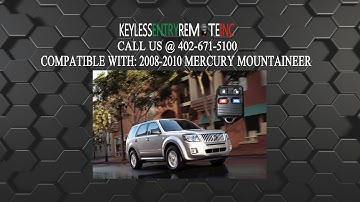 How To Replace Mercury Mountaineer Key Fob Battery 2008 2009 2010