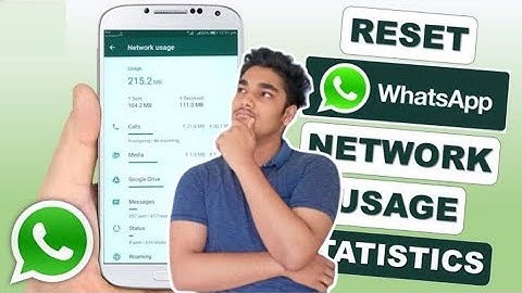 Learn How to Network Usage Whatsapp Chat and Calls and Media via Reset Statistics from Clear Data