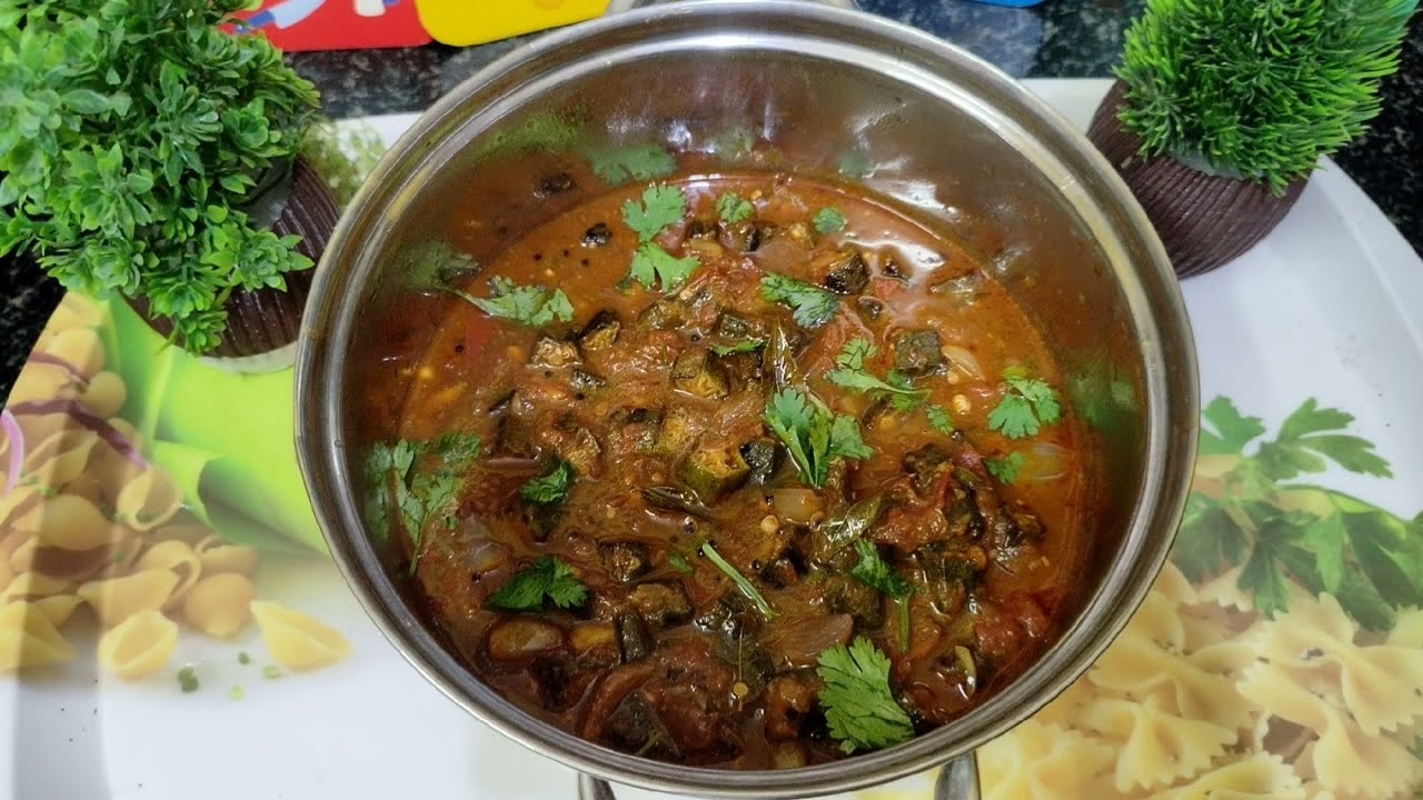   ಬೆಂಡೆಕಾಯಿ(Ladysfinger) ಹುಳಿ |vendekaai pulusu  |puzhi kozhamu