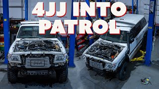 4JJ1 PATROL -  RIG! // 4JJ1 Engine Conversion DIY RUN THROUGH // Diesel Engine Conversions