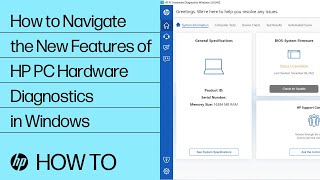 how to navigate the new features of hp pc hardware diagnostics in windows | hp support