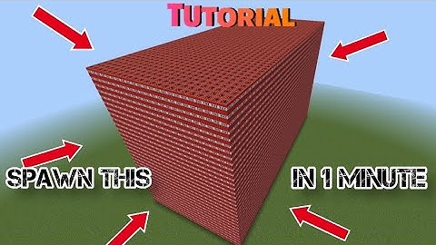 How to spawn thousands of TNT using comman in 1minute || Minecraft bedrock edition||