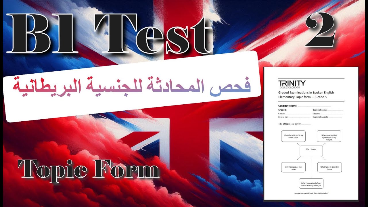 B1 English Test UK – أسهل شرح فحص المحادثة الانكليزية للجنسية البريطانية (2)