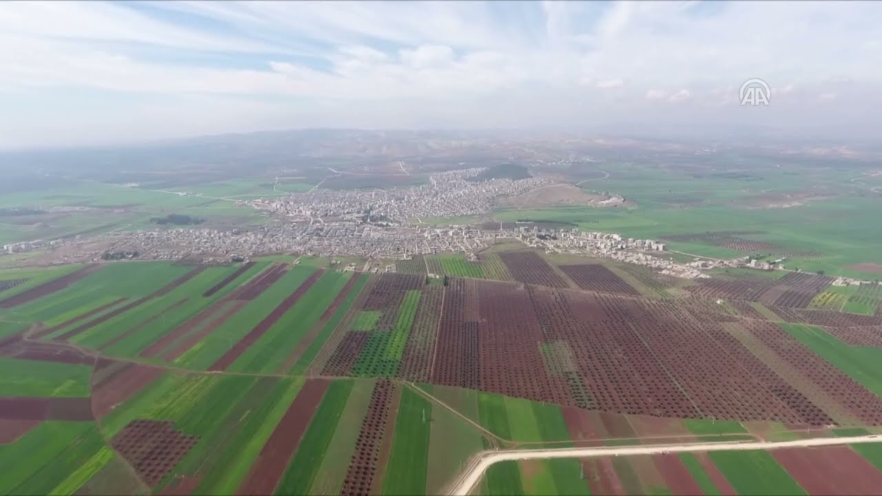 AA, Esed rejiminin yerle bir ettiği Dera'yı havadan görüntüledi