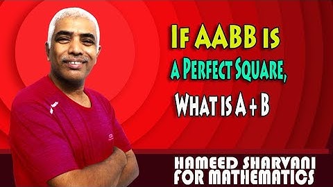 If AABB is Perfect Square...