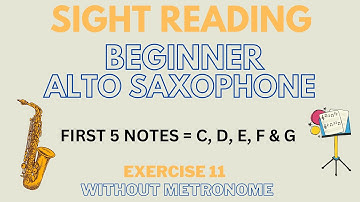 🎶 Play YOUR first 5 notes on the ALTO SAX no metronome! 🎶