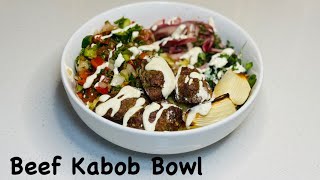 How to make BEEF KABOB BOWLS (KEFTA)