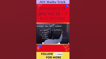 Binomial Trick to Find Remainder FAST! | JEE Modulo Hack 💡
