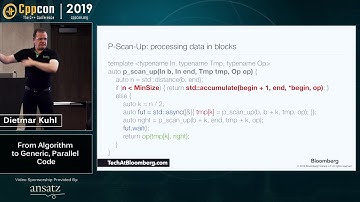 From Algorithm to Generic, Parallel Code - Dietmar Kuhl - CppCon 2019