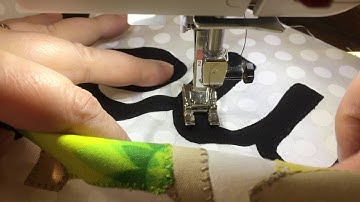 Stitching Down Machine Applique with a Blanket Stitch