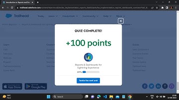 Admin Beginner| Introduction to Reports and Dashboards in Lightning Experience trailhead quiz answer