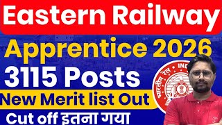 Eastern Railway Apprentice New Merit List 2026 Out Rrc Er Apprentice Cut Off 2026 Call Letter Out 