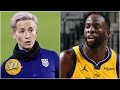 Reaction to Draymond Green's response to Megan Rapinoe | The Jump