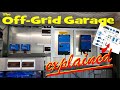 How ive built the offgrid garage whole system installation and design explained