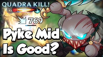 PYKE MID IS GOOD? (QUADRA KILL) - BUILD & RUNES - WILD RIFT GAMEPLAY
