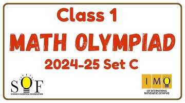 Class 1 Math Olympiad Question Paper 2024-25 | SOF IMO Class 1 Maths Olympiad Exam