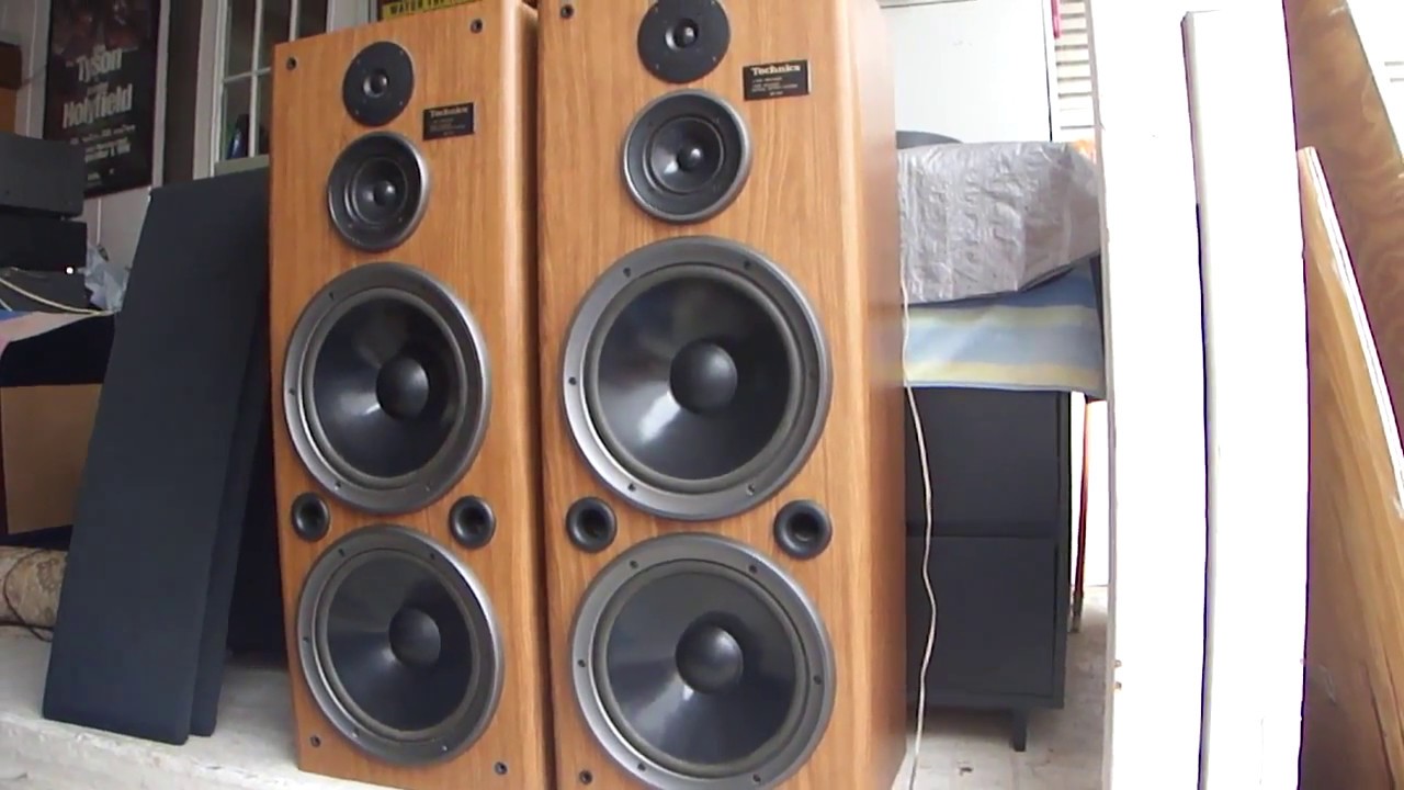 Technics 2-Way Speaker 昭和レトロ Vintage TECHNICS SBLX1 2 Way Speaker Pair! ***Great Sound