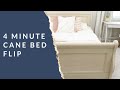 Quick Furniture Flips | DIY Cane Bed Makeover