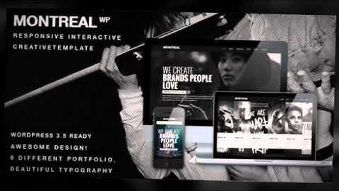 Montreal Interactive Creative Wordpress Theme + Download