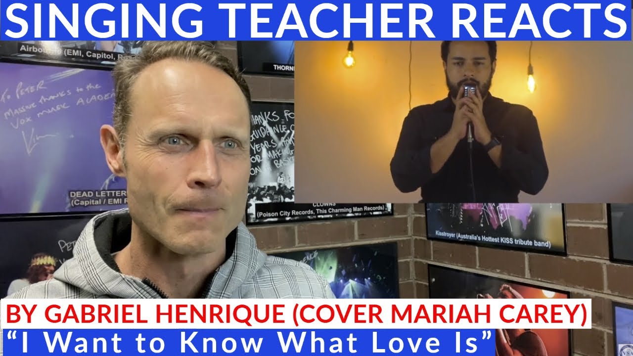 Singing Teacher Reacts "I Want to Know What Love Is" by Gabriel Henrique (Cover Mariah Carey)