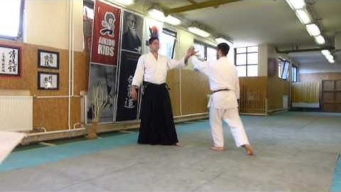 ushiro katate kubijime nikyo omote [AIKIDO]  basic technique
