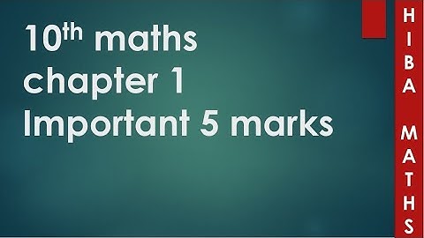 10th maths important 5 marks questions hiba maths