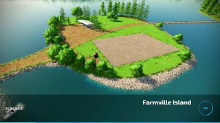 🅻🅸🆅🅴💯New MapFarmville Island v1.0.1 FS22🎮 Gameplay