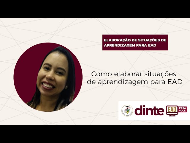 Como elaborar Situações de Aprendizagem para EAD