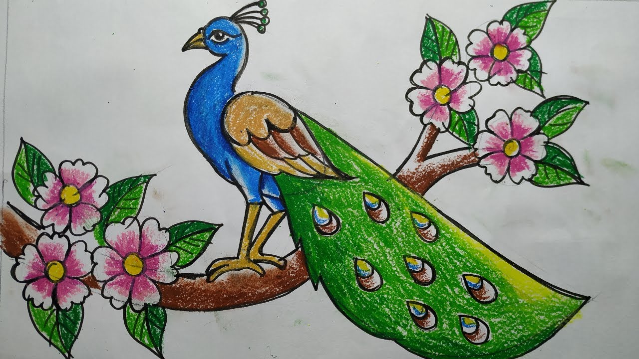 Buy beautiful madhubani peacock drawing Handmade Painting by PARVATHY  ASOKAN. Code:ART_6074_35079 - Paintings for Sale online in India.