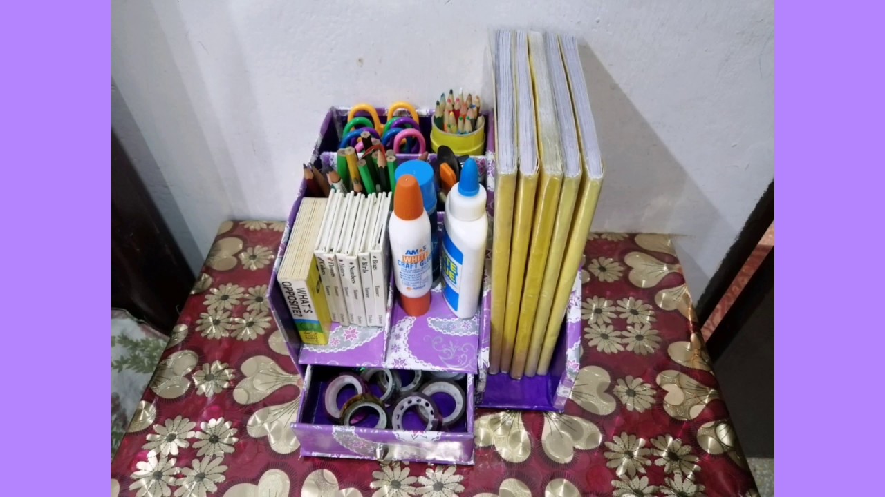 Desk Organizer - YouTube
