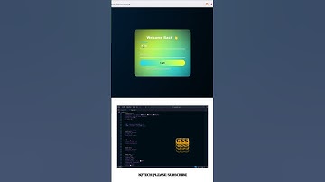 🔥Modern Glass Login Page with Glowing Loading Ring Pure HTML  CSS!#shorts #techno#coding #technology