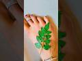 Simple Unique And Beautiful Leaf Mehndi Design ❤️🌿💁🏻‍♀️#youtubeshorts #mehndi #leafmehndi #shots