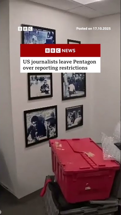 Journalists leave Pentagon over reporting restrictions. #US #Pentagon #BBCNews
