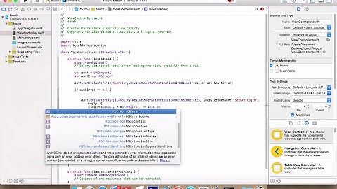 Swift tutorial: Using Touch ID
