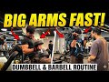     BIG ARMS WORKOUT VLOG | How To Target Biceps &amp; Triceps Correctly #vlog 