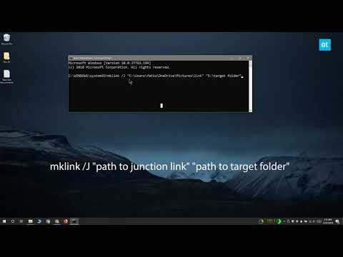 How to create and delete a junction link on Windows 10