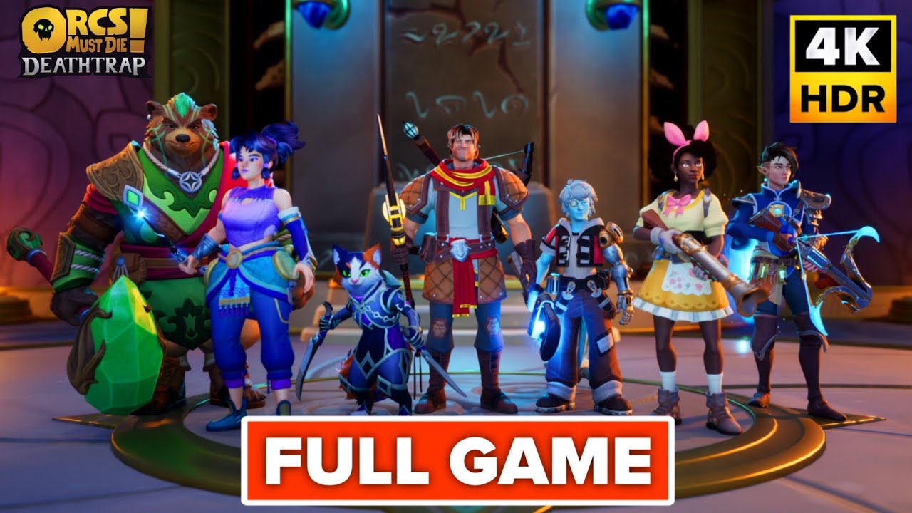 Orcs Must Die Deathtrap Gameplay Walkthrough FULL GAME (4K 60FPS) No Commentary