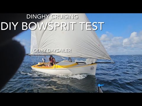 Dinghy Cruising DIY Bowsprit test
