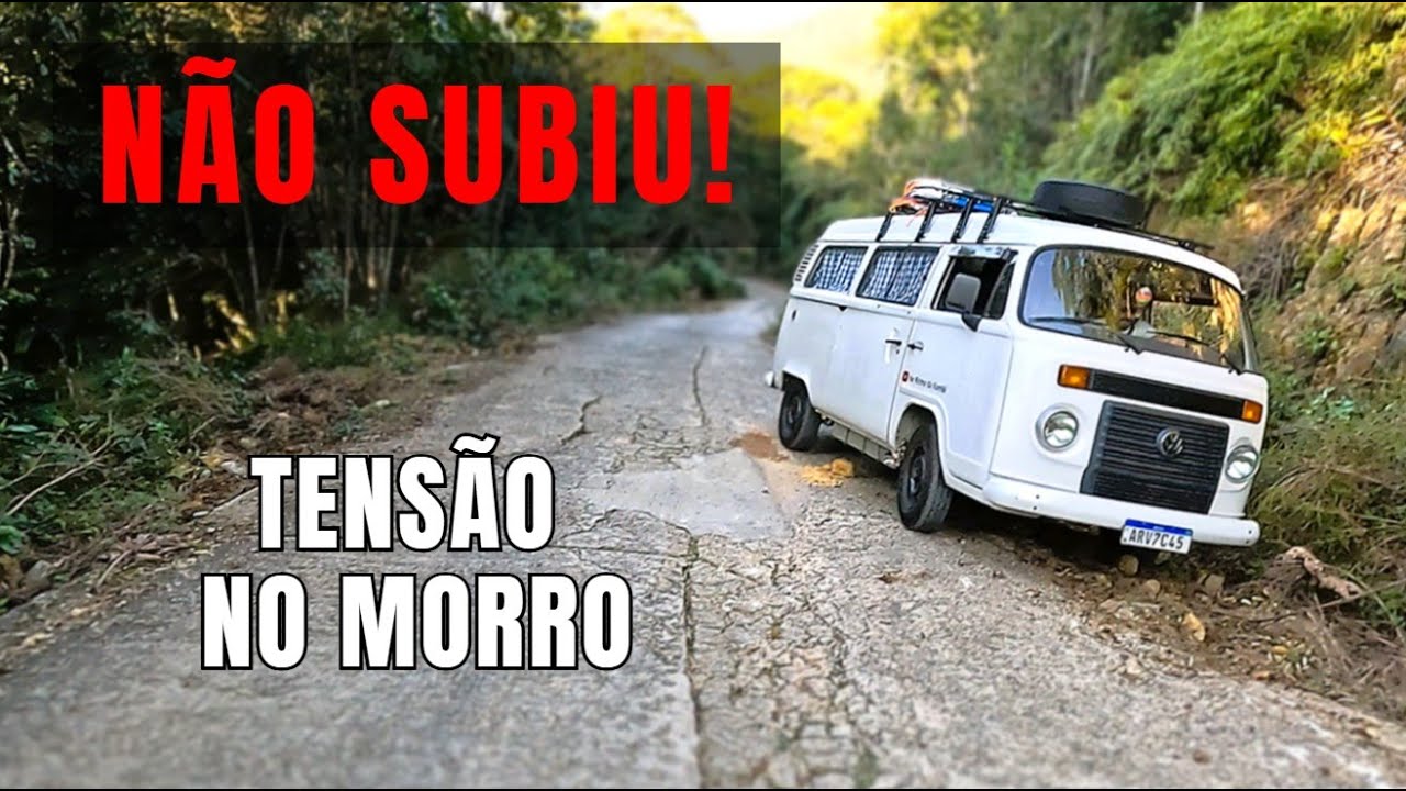 FOMOS VENCIDOS PELA MONTANHA – Chegamos no Limite da Kombi Home (Morro do Queimado – SC)
