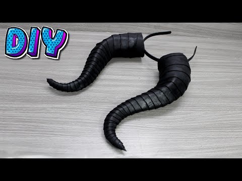 Vídeo: DIY Maleficent Horns: modelo, materiais, instruções passo a passo