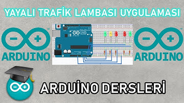 Arduino ile yayalı trafik lambası / 5-YAYALI TRAFİK LAMBASI UYGULAMASI ( ARDUİNO DERSLERİ #9)